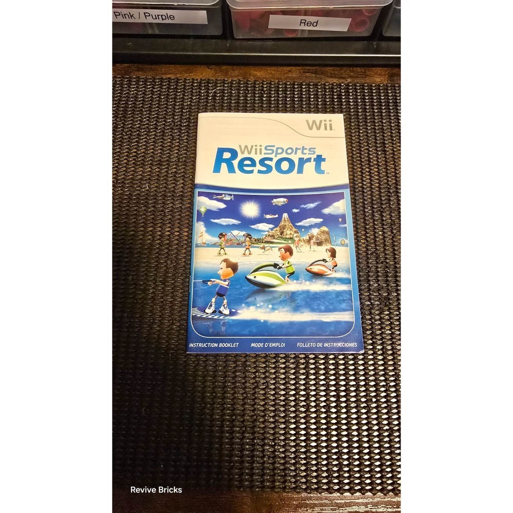 Nintendo Wii - Wii Sports Resort Replacement Manual Great Condition Booklet Only